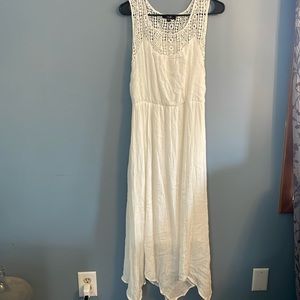 AGB white dress with lace.